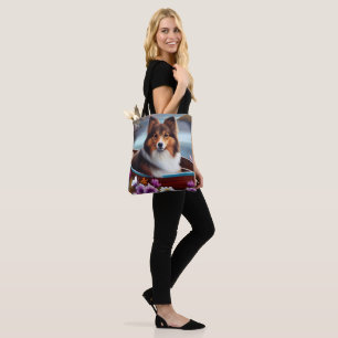 Tote Bag Berger des Shetland sur une pagaie : Une aventure 