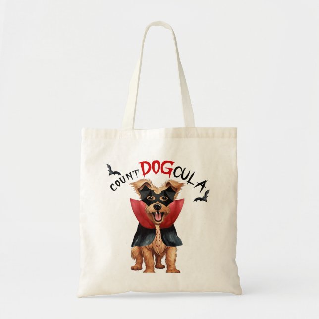 Tote Bag Berger Picard Vampire Chien Tricot ou traitement (Devant)