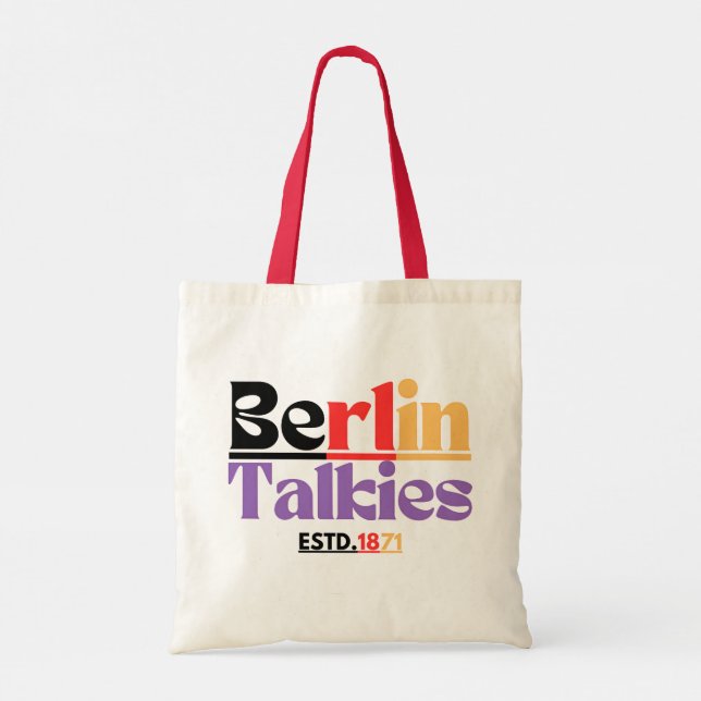 Tote Bag Berlin Talkies ESTD. 1871 (Dos)