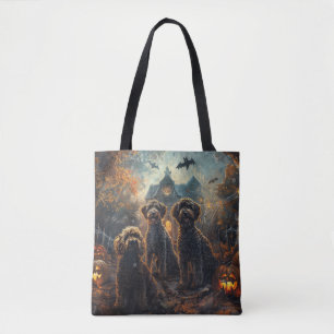Tote Bag Bernedoodle Nuit d'Halloween Délice Canin