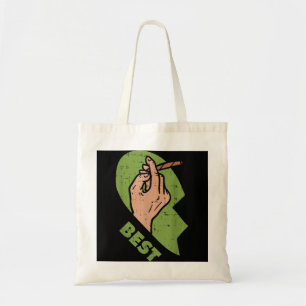 Tote Bag Best Bued Weed Matching Couple Joint Stoner Frien