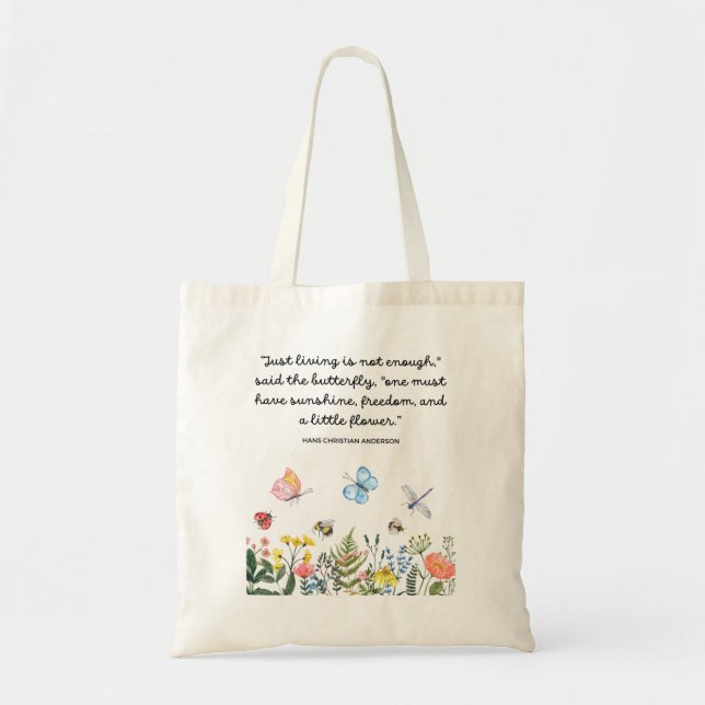 Tote Bag Beurre mignon Fleur sauvage Hans Christian Anderso (Devant)