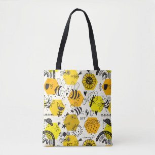 Tote Bag BFF Queen Bee Dons Pour Besties Sauver Les Abeille