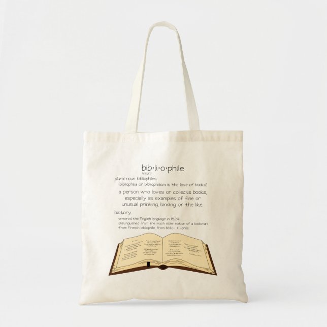 Tote Bag Bibliophile (Devant)
