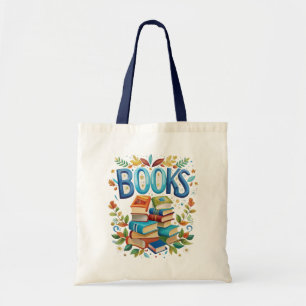 Tote Bag Bibliothèque de livres thème de lecture