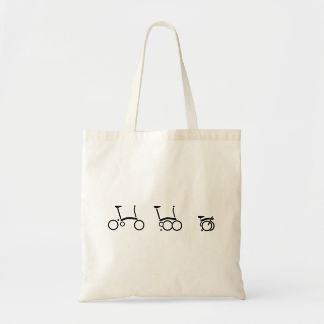 Tote Bag Bicyclette se pliante de vélo de Brompton (Devant)