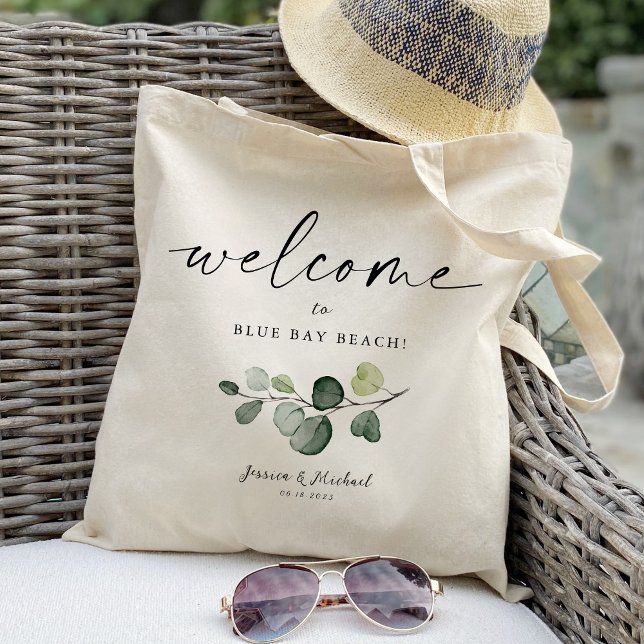 Tote Bag Bienvenue à la feuille verte (Créateur téléchargé)