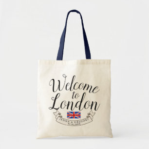 Tote Bag Bienvenue à Londres Personnalisation du mariage