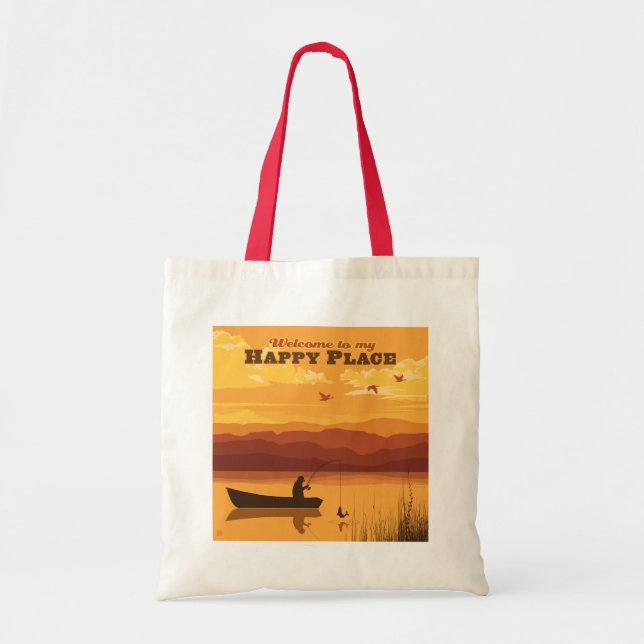 Tote Bag Bienvenue À Mon Happy Place (Devant)