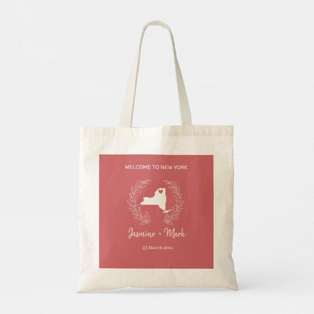 Tote Bag Bienvenue à New York Destination Wedding   (Dos)