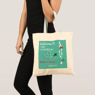 Tote Bag Bienvenue Aux Maldives Destination Wedding