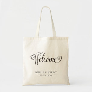 Tote Bag Bienvenue cadeau de bienvenue mariage, faveur de m