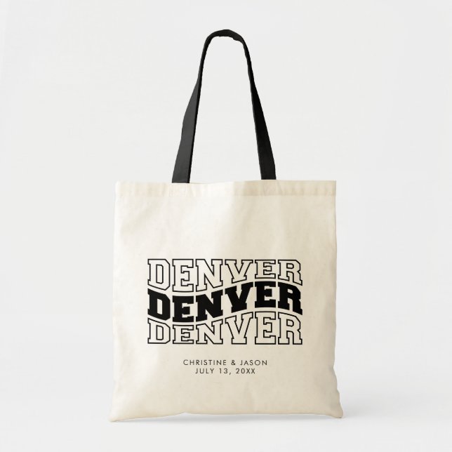 Tote Bag Bienvenue du Mariage Denver (Devant)