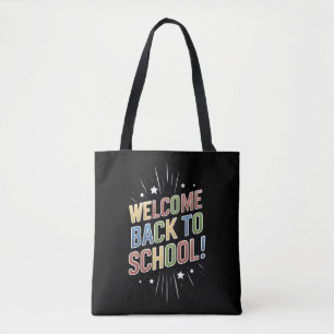 Tote Bag Bienvenue Retour à l'école Enseignant Premier jour