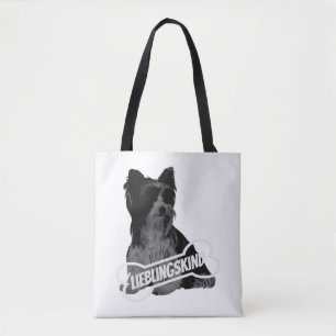 Tote Bag Biewer portrait Terrier, drôle de dire Classic T-S