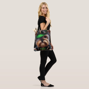 Tote Bag Biewer Terrier Chien Conduite Vélo St. Patrick's D