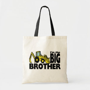 Tote Bag Big Brother Backhoe