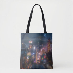 Tote Bag Big Hero 6 Night Sky
