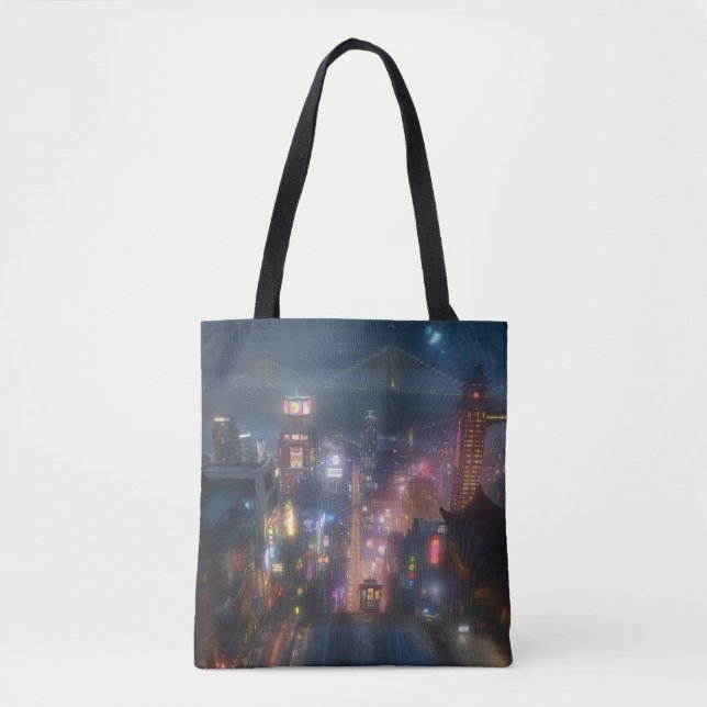 Tote Bag Big Hero 6 Night Sky (Devant)