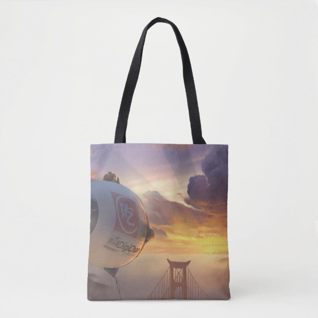 Tote Bag Big Hero Space Ship and Bridge (Devant)