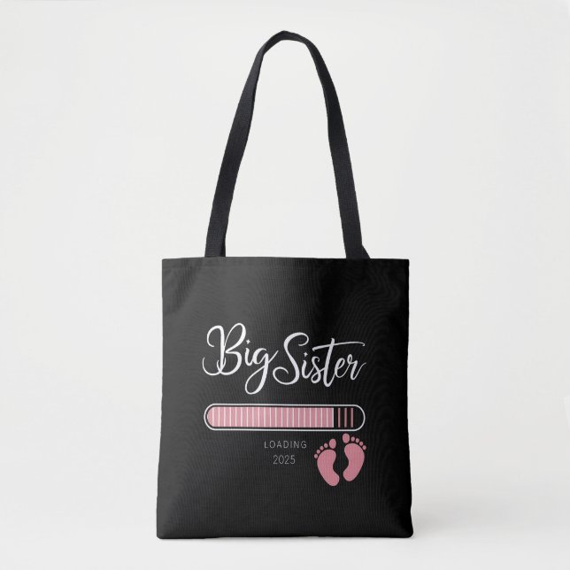 Tote Bag Big Sister 2025 Chargement de Faire-part de grosse (Devant)
