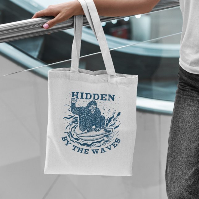 Tote Bag Bigfoot Monster Surf (Créateur téléchargé)
