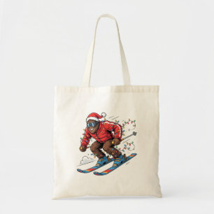 Tote Bag Bigfoot Sasquatch Skiing Noël 2026 Vacances  