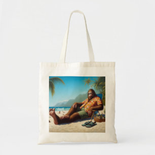 Tote Bag Bigfoot sur la plage