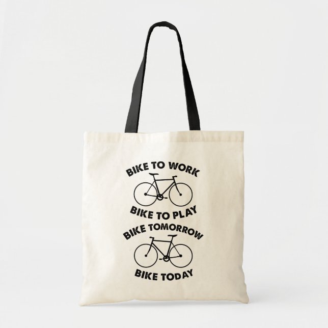 Tote Bag Bike Forever - Cyclisme Cool (Devant)