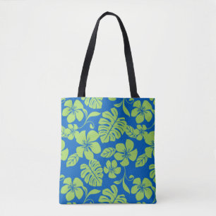 TOTE BAG BIKINI ROSE (BLEU/VERT)