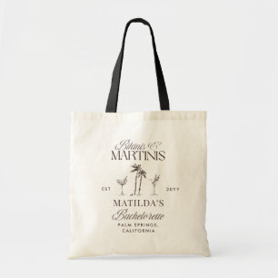 Tote Bag Bikinis et martinis Élégante bachelorette vintage