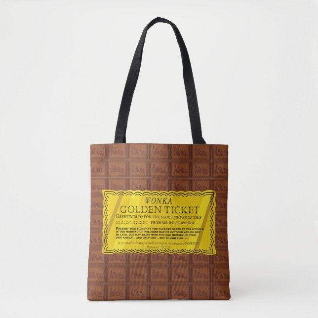 Tote Bag Billet d'or Willy Wonka (Devant)