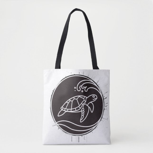 Tote Bag Biodiversité, habitats océaniques et t-shirt éco-a (Devant)