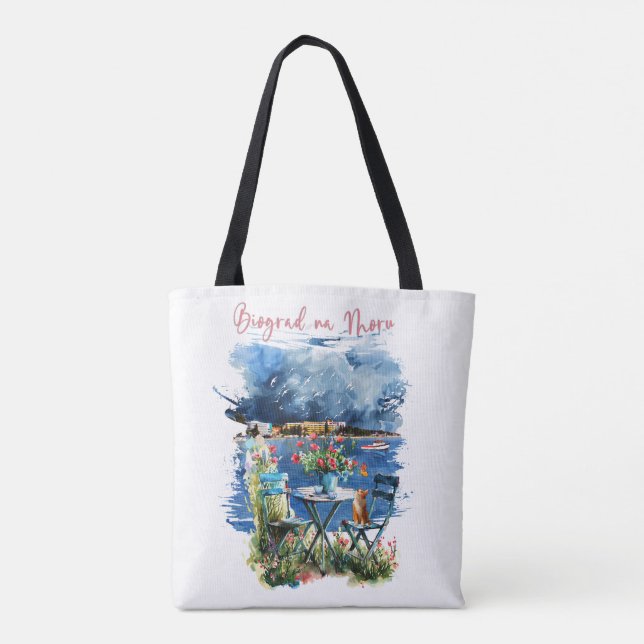 Tote Bag Biograd na moru 3 (Dos)