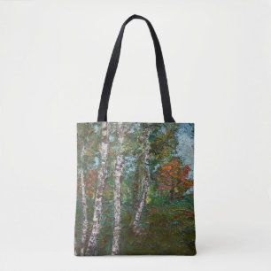 Tote Bag Birch Trees (par Kimon Loghi)