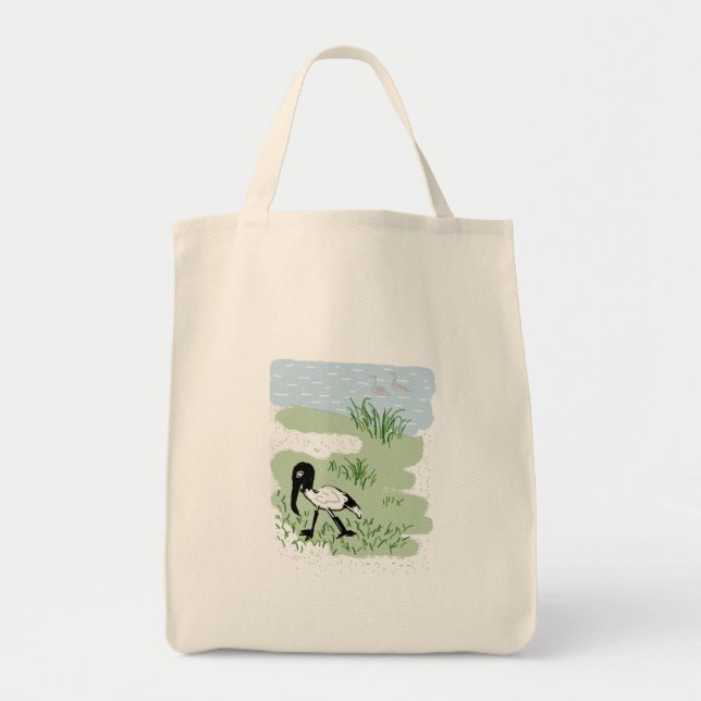 Tote Bag bird of hope_australian white ibis トートバッグ (Devant)