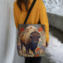 Bison élégant William Morris inspiré