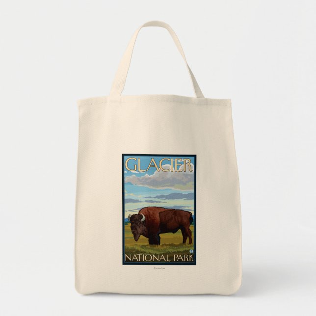 Tote Bag Bison Scene - Parc national des Glaciers, MT (Devant)