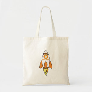 Tote Bag Bitcoin À La Rocket Lune