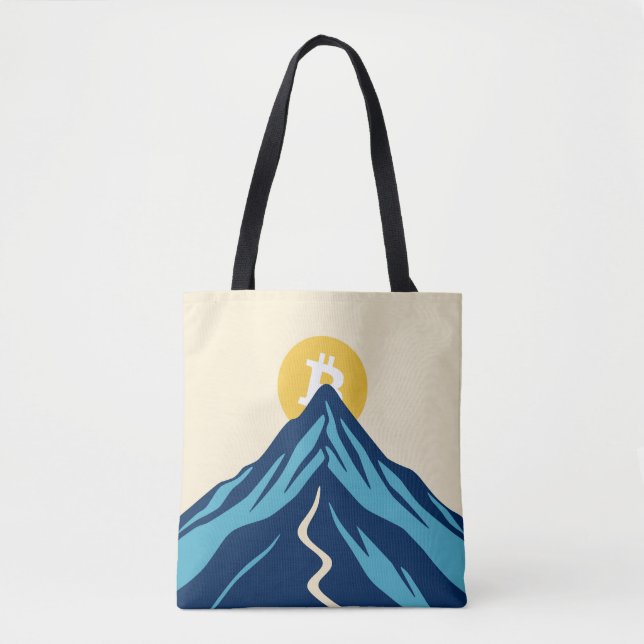 Tote Bag Bitcoin Rising (Devant)