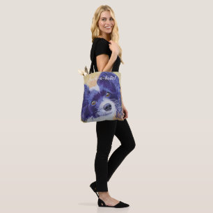 TOTE BAG BLACK AND WHITE PAPILLON