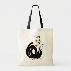 Tote Bag Black Cat Love