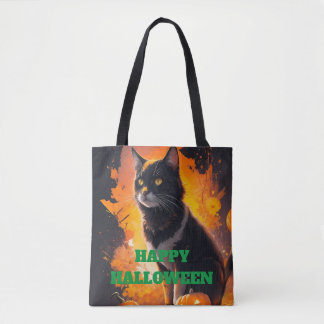 Tote Bag Black Cat Magik Fourre-tout