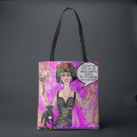 Tote bag - black dog<br><div class="desc">Bad girl art tote</div>