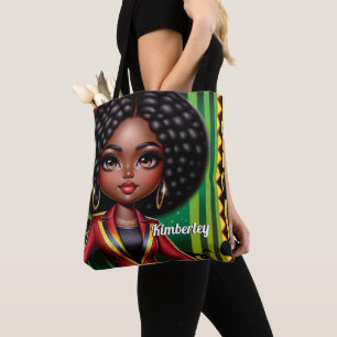 Tote Bag Black girl afro-américaine
