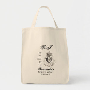 Tote Bag Black Gothic Mermaid Dernière voile Bachelorette P