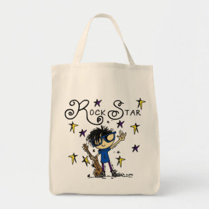 Tote Bag Black Hair Boy Rock Star