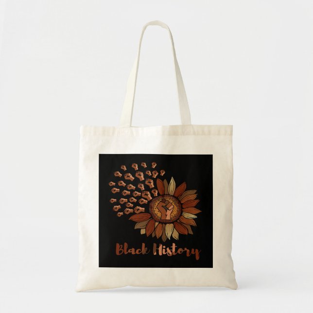Tote Bag Black Histoire Mois Femme Girl Storm Africain Mela (Devant)