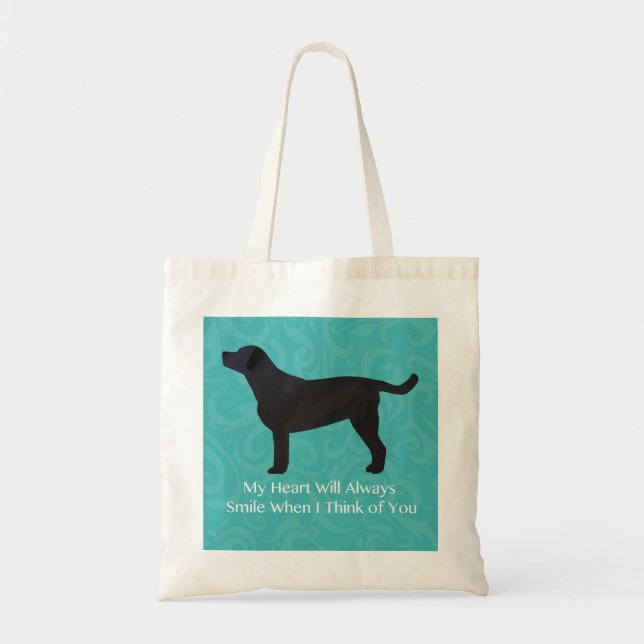 Tote Bag Black Lab Penser à votre design (Devant)
