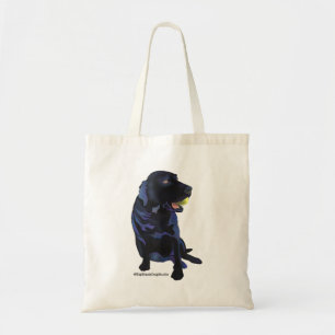 Tote Bag Black Labrador Retriever avec Tennis Bal Débardeu